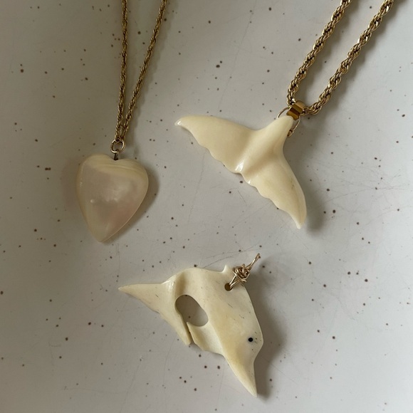 Heart Pearl necklace charm - Picture 2 of 8